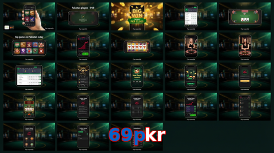 Main screen of 69Pkr bet page for PK players