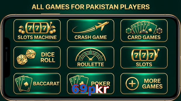 Main screen of 69Pkr games page for PK players